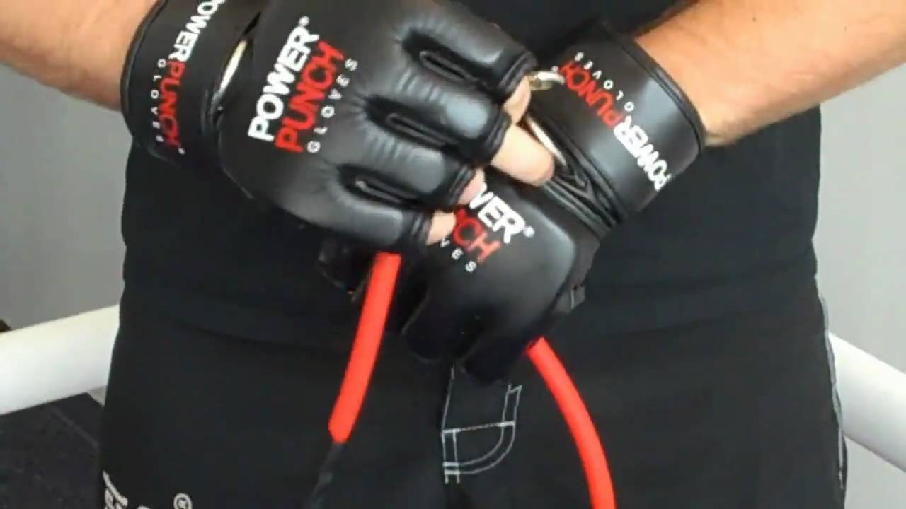 Using resistance bands with Power Punch Gloves