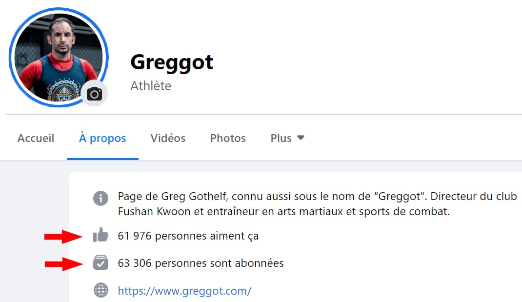 Page Facebook Coach Greggot